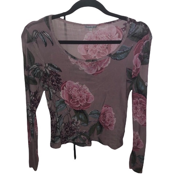 Charlotte Russe Tops - Floral Long Sleeve Top